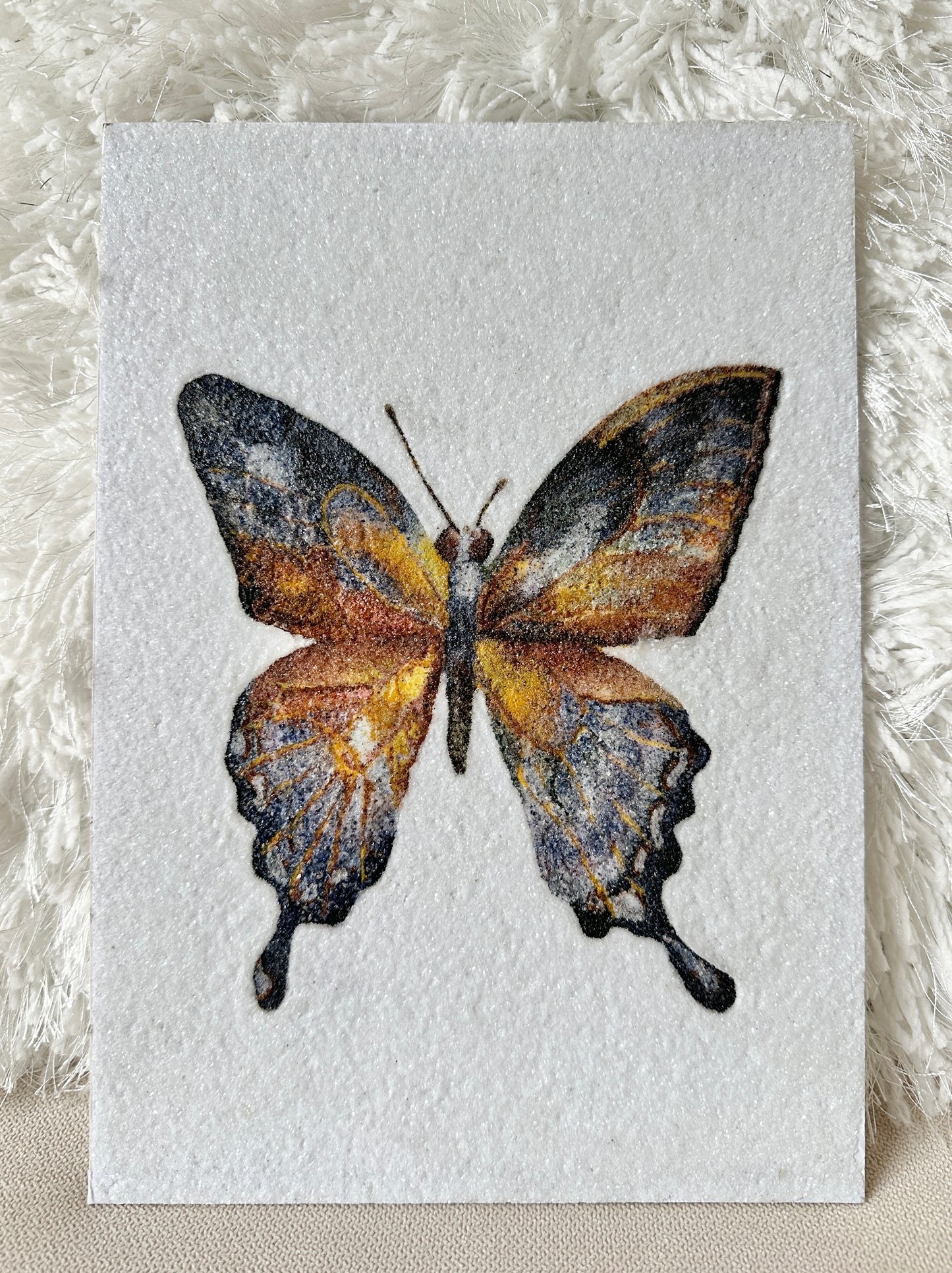Crushed Gems in Art                          ~ The Butterfly~